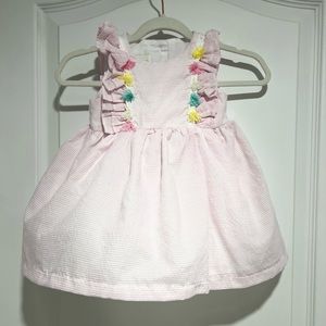 NWOT Nordstrom Pippa & Julie Seersucker Dress 6-9 month with shorts bloomers